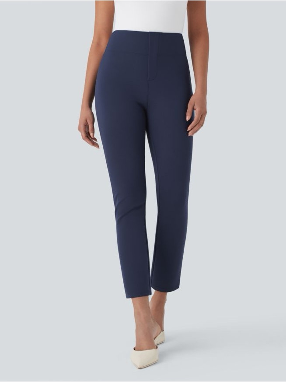 New Halara Flex High Waisted Pocket Tapered Cropped Work Pants size Small